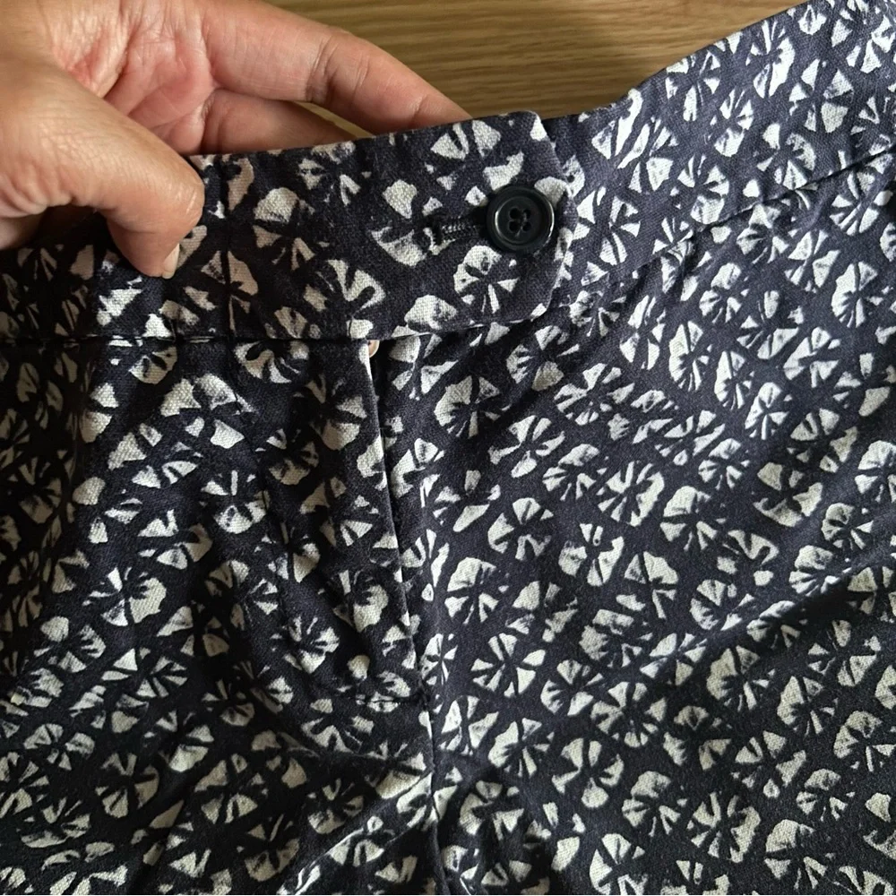 Kenar Blue Patterned Casual Dress Shorts Women’s 4